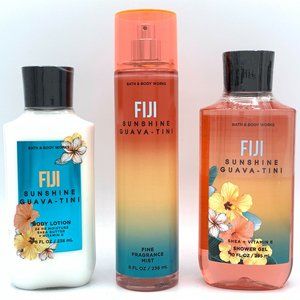 Bath & Body Works Fiji Sunshine Guava-tini 3pc Set